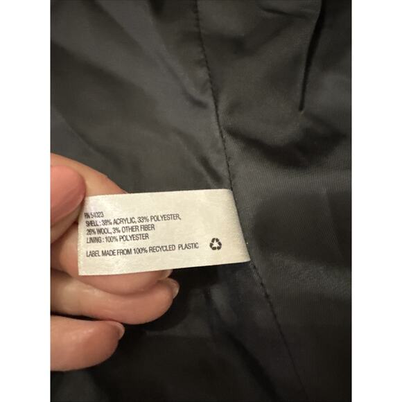 NEW GAP Wool Blend Green Navy Tartan Plaid Academy Blazer Jacket Size 8 - Picture 6 of 12